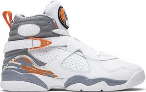 Кроссовки Air Jordan 8 Retro GS Orange Blaze, белый