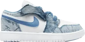 Кроссовки Air Jordan 1 Low ALT PS Washed Denim, белый