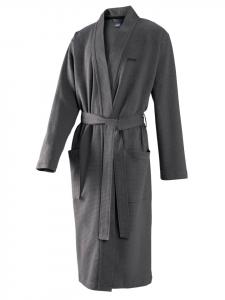 Халат JOOP!, цвет joop! bademantel uni piqué herren-kimono 58/60, anthrazit