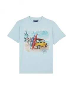 Хлопковая футболка для серфинга Vilebrequin, синий