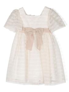 Платье из тюля с бантом Patachou, нейтральный цвет