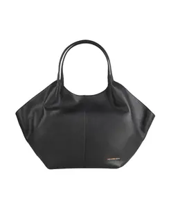 Большая черная кожаная сумка через плечо "Рейчел" Alexander Smith, черный