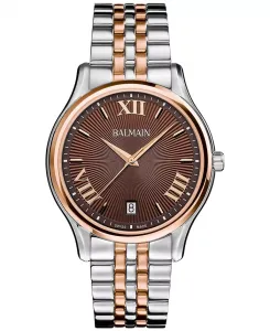 Мужские часы Swiss Beleganza с двухцветным браслетом из нержавеющей стали, 40 мм Balmain
