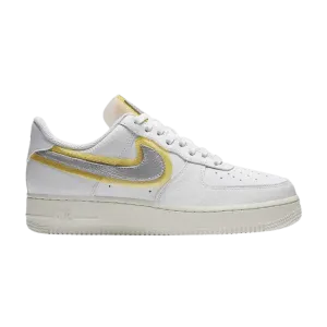 Кроссовки Nike Wmns Air Force 1 '07 LX 'White Metallic Silver Gold', белый