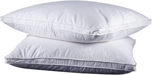 Guvar Подушки из пера и пуха King размер с наполнителем из белого гусиного пуха и хлопковым чехлом White