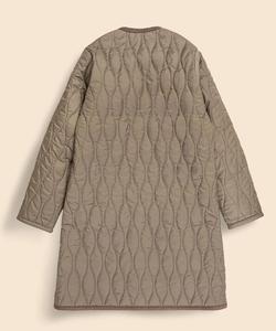 Стеганое пальто без воротника Brooks Brothers x LAVENHAM Evesham. Сделано в Великобритании, цвет Brown