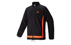 Мужская куртка Adidas Originals, цвет Black and orange color blocking
