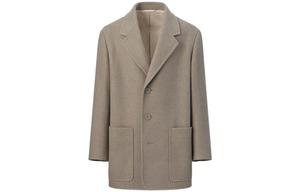 Пальто женское Uniqlo U Tailored, 32 бежевый