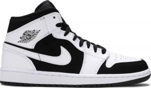 Кроссовки Air Jordan 1 Retro Mid Tuxedo, черный