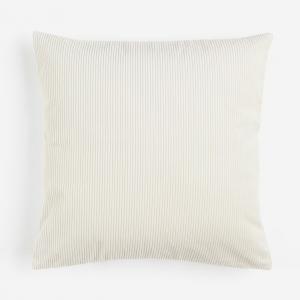 Вельветовая наволочка H&M, 50x50, Кремовый