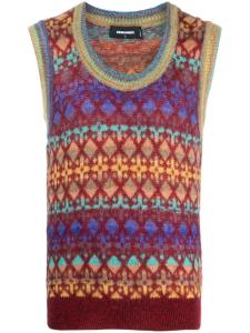 Топ с нашивкой-логотипом Dsquared2, красный