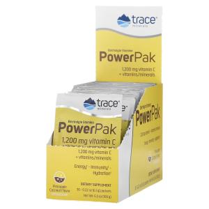 Добавка Trace Minerals Electrolyte Stamina PowerPak, ананас и кокос, 30 пакетиков по 6,1 г