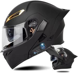 Шлем Dirertys Motorcycle Bluetooth, черный