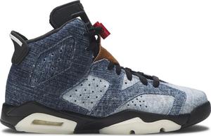 Кроссовки Air Jordan 6 Retro GS Washed Denim, синий