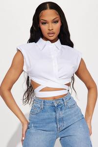 Рубашка Fashion Nova T40007C, белый