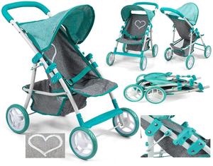 Кукольная коляска Легкая мятная игрушка Кукольные коляски Play Toys PakaNiemowlaka