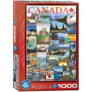 Еврографика, пазл, Travel Canada Vintage Poste, 1000 шт. EuroGraphics