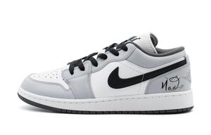 Баскетбольные кроссовки Air 1 с амортизацией, износостойкие, винтажные, серые, унисекс Jordan, Gray