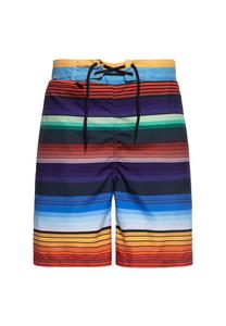 Шорты с блочными полосками KING KEROSIN, мультиколор
