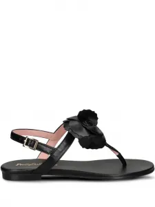 Сандалии с цветочным узором Pretty Ballerinas, черный
