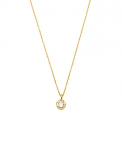 Ожерелье с подвеской Skyler Molten Solitaire из кубического циркония Classicharms, gold/clear