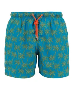Мужские плавки, светло-голубые с рисунком в виде пальм. Gallo, мультиколор