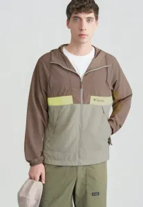 Ветровка с капюшоном spire valley для межсезонья Columbia, Iron/Flint Grey/Neon Light