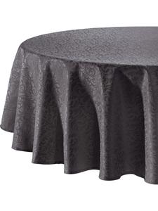 Erwin Müller Жаккардовая скатерть из смесовой хлопчатобумажной ткани цвета «хамм» антрацитового оттенка