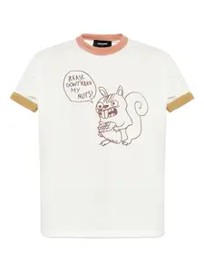 Футболка с короткими рукавами и графическим принтом Dsquared1, белый