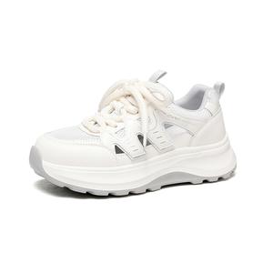 Низкие повседневные туфли женские Golden Silk Rabbit, Beige Gray