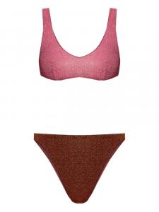Двухцветное бикини с блестками Oséree, розовый