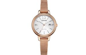 CITIZEN Часы Ecology Drive Collection Solar Quartz Movement Stainless Steel Strap Watch Women's Watch White Dial EW2447 89A