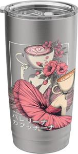 Термокружка Ballerina Cappuccina Ukiyo-e, серый