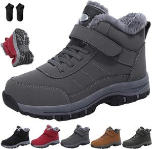 Эргономичные зимние ботинки, амортизирующие ортопедические ботинки для альпинизма для женщин и мужчин Generic, серый