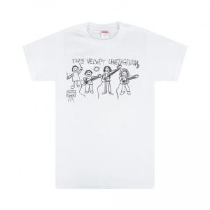 Футболка Supreme The Velvet Underground Drawing, белый