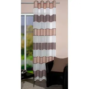 Занавес WALTERS с люверсами 1 шт., размер: 245x140 см, поперечная полоска Home Wohnideen, Cappuccino