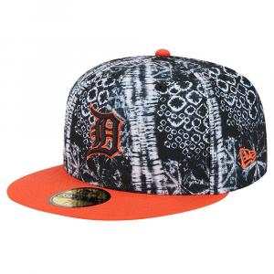 Мужская облегающая шляпа New Era Black Detroit Tigers Sands 59FIFTY, цвет Tgr Black