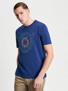 Футболка Regular Fit с принтом Record из органического хлопка Ben Sherman, Royal Blue