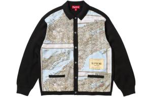 Кардиган Supreme Silk Map, черный