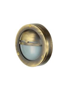Уличный настенный светильник Ø 14 x (В)14 см, отделка под старинную латунь  Licht-Erlebnisse, Messing Antik