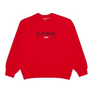 Толстовка Supreme Established Crewneck, красный