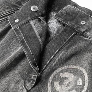 Юбка джинсовая женская Chanel, серый