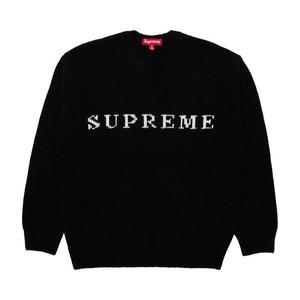 Свитер Supreme Contrast Logo Sweater, Black
