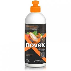 Superhairfood Несмываемый кондиционер с какао и миндалем, 300 мл, Novex