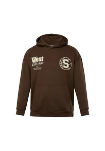 Толстовка с капюшоном STHUGE, коричневый