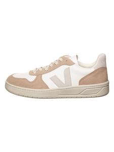 Кроссовки на шнуровке Veja Leder-Sneakers V 10, цвет Weiß/Beige