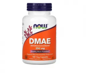 ДМАЭ NOW Foods 250 мг, 100 растительных капсул