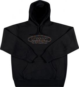 Толстовка Supreme x Missoni Hooded Sweatshirt 'Black', черный