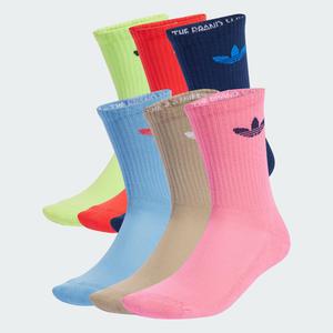 Носки Adidas Originals Trefoil Cushion Crew Socks 6 Pairs, мультколор