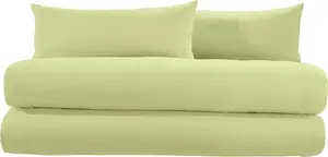 Комплект постельного белья Wertingen, 4 предмета, цвет яблочно-зеленый, 2 шт., 155x220 см + 2 шт., 40x80 см Erwin Müller